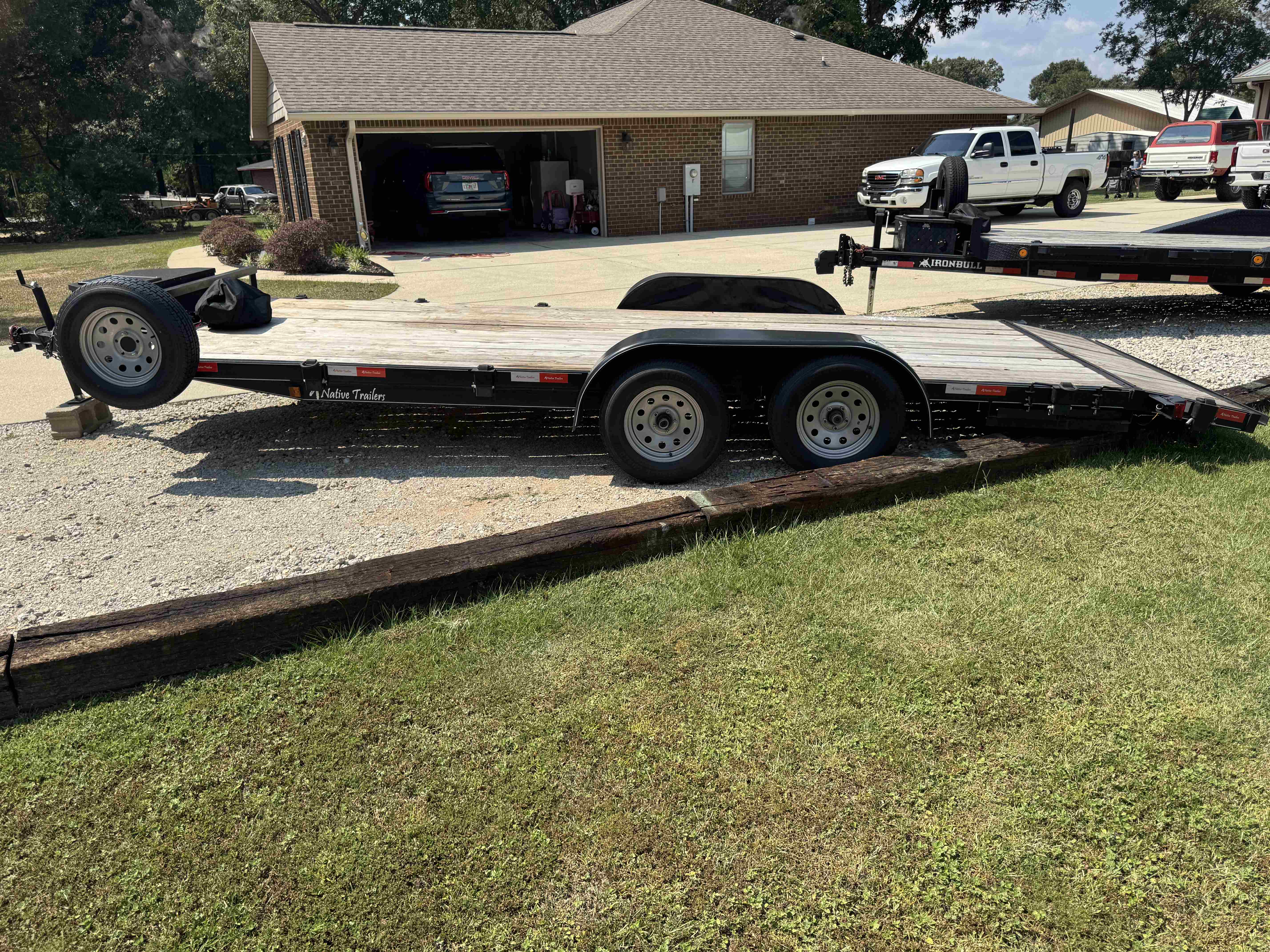 20ft Car Hauler Flatbed Trailer rental - Specialized trailers for transporting vehicles safely and securely in Northwest Florida