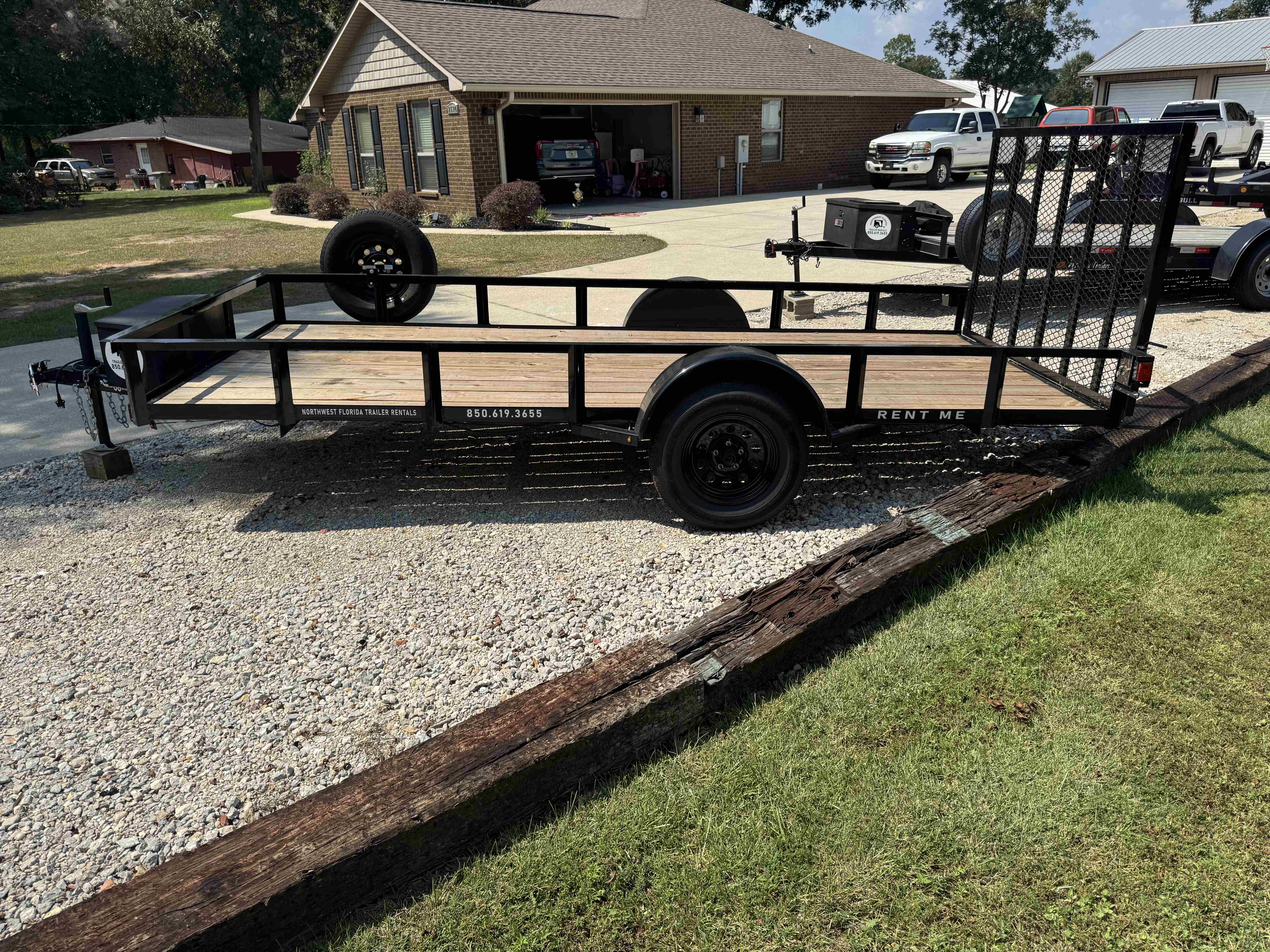 6x14 Utility Trailer rental - Perfect for moving, hauling equipment, and general transportation needs in Cantonment, FL